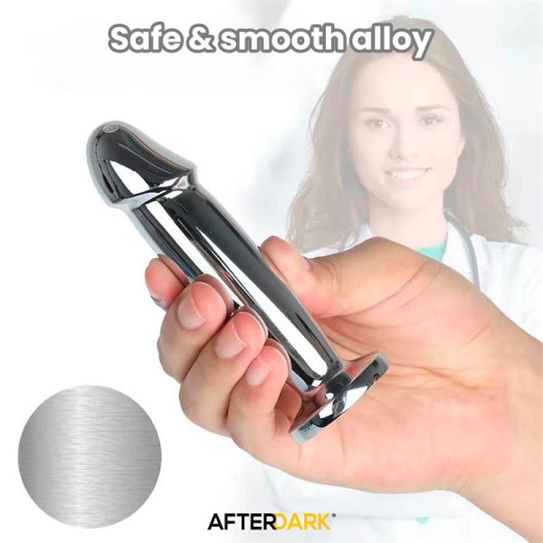Sarmy Plug Anal Cromado con Vibración USB Magnético Talla S - imagen 6