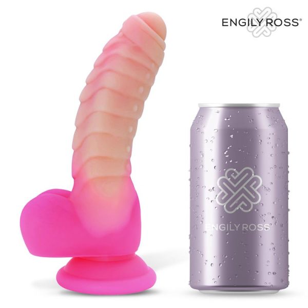 Scalidor Dildo Unicorn Brilla en la Oscuridad Silicona Líquida 18 cm - imagen 4