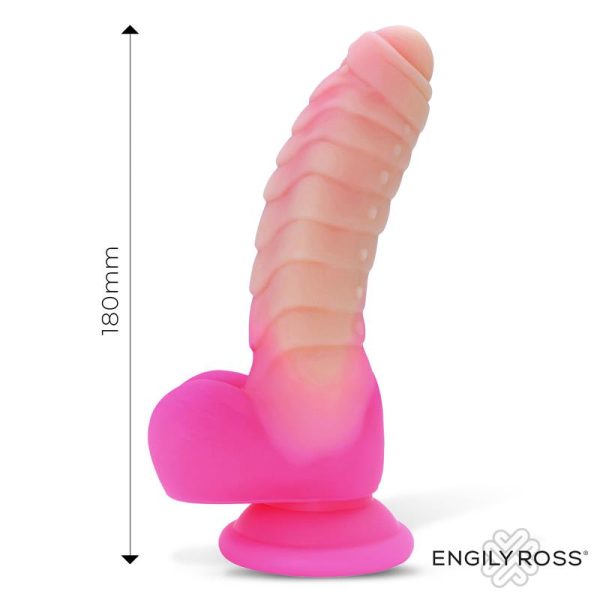 Scalidor Dildo Unicorn Brilla en la Oscuridad Silicona Líquida 18 cm - imagen 7