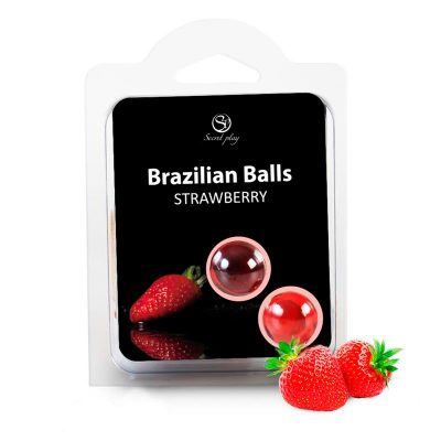 Secret Play Set 2 Brazilian Balls Aroma Fresa