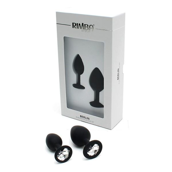 Set de 2 Plugs con Joya Berlin Negro - imagen 3