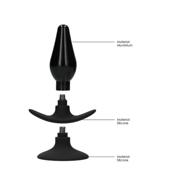 Set Plug Anal y Ventosa Putiaguda Grande Negro - imagen 12