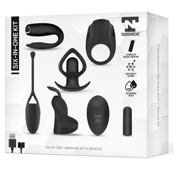 Six-In-One Kit de Bala Vibradora y 5 Accesorios de Silicona - imagen 4