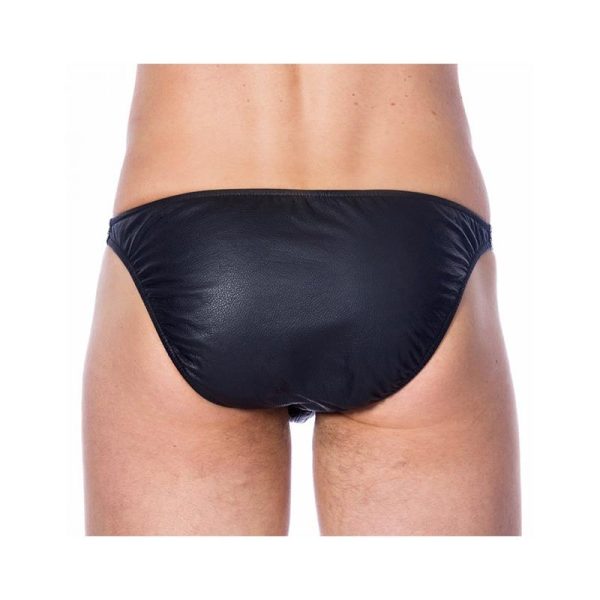Slips de Cuero Color NEgro - imagen 2