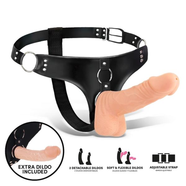 Sparo Arnés con 2 Dildos Realistas Desmontables - Imagen 4