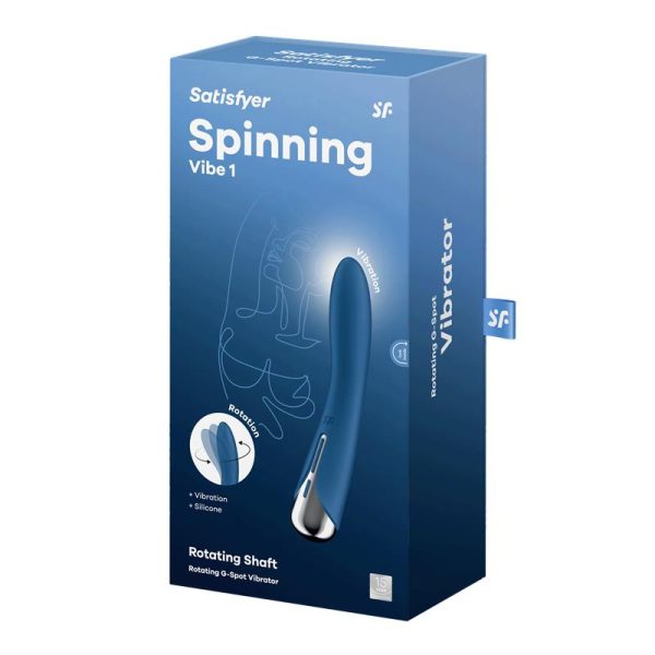 Spinning Vibe 1 Vibrador y Rotador Azul - imagen 5
