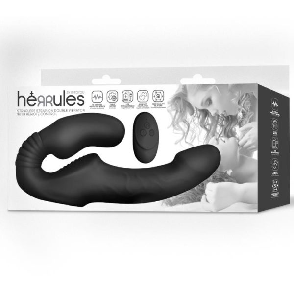 Strap on Vibrador Doble sin Arnés con Control Remoto - imagen 2