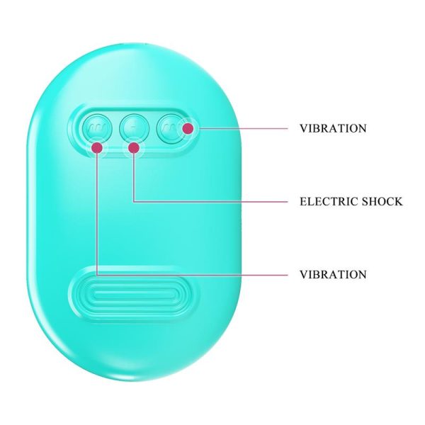 Surprise Box Huevo Vibrador y Pinzas para Pezones con Electro Estimulación Azul - imagen 2