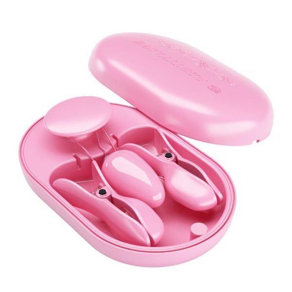 Surprise Box Huevo Vibrador y Pinzas para Pezones con Electro Estimulación Rosa - imagen 4