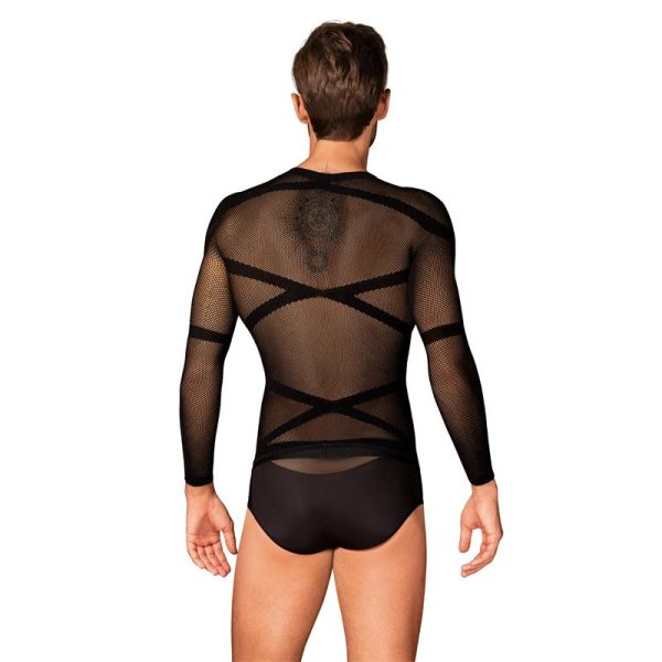 T101 Camiseta Manga Larga Semi Transparente S/M/L - imagen 2