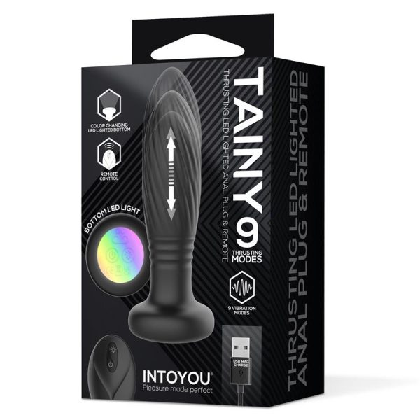 Tainy Plug Anal con Thrusting y Luces Led con Control Remoto - imagen 8