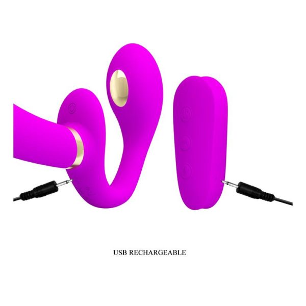 Thunderbird Vibrador para Parejas sin Arnés con Control Remoto - imagen 3