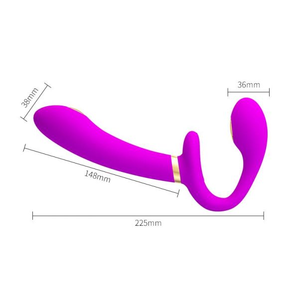 Thunderbird Vibrador para Parejas sin Arnés con Control Remoto - imagen 5