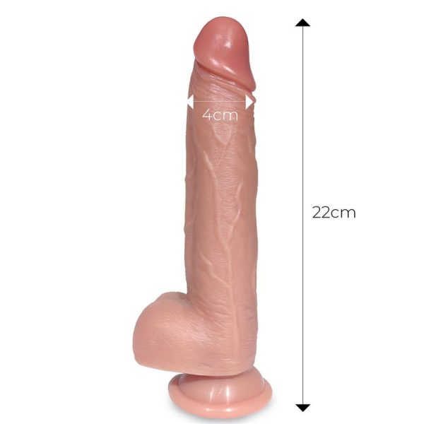 Tiberio Dildo Realista Turbo Shaking con Thrusting, Rotación 360º y Control Remoto Silicona Líquida - imagen 11