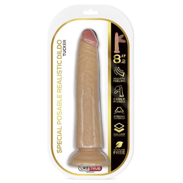 Tucker Dildo Realista Articulable-Posable 8.2 Natural - imagen 3