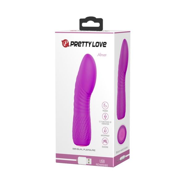 Vibrador Abner USB Silicona Purpura - imagen 3