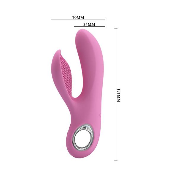 Vibrador Canrol USB Silicona Rosa Suave - imagen 8
