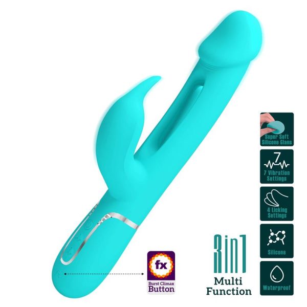 Vibrador con Lengua Kampas Verde - imagen 5