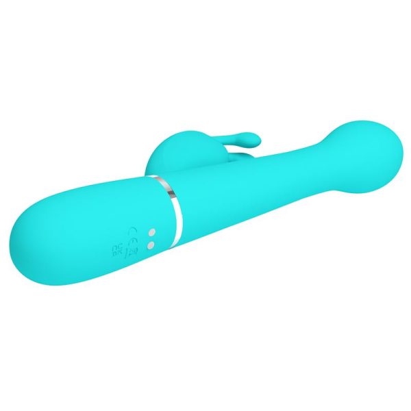 Vibrador con Thrusting y Bolas Rotatorias Dejon Azul - imagen 3