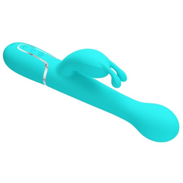 Vibrador con Thrusting y Bolas Rotatorias Dejon Azul - imagen 6