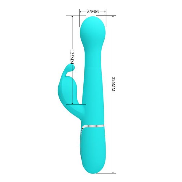 Vibrador con Thrusting y Bolas Rotatorias Dejon Azul - imagen 10