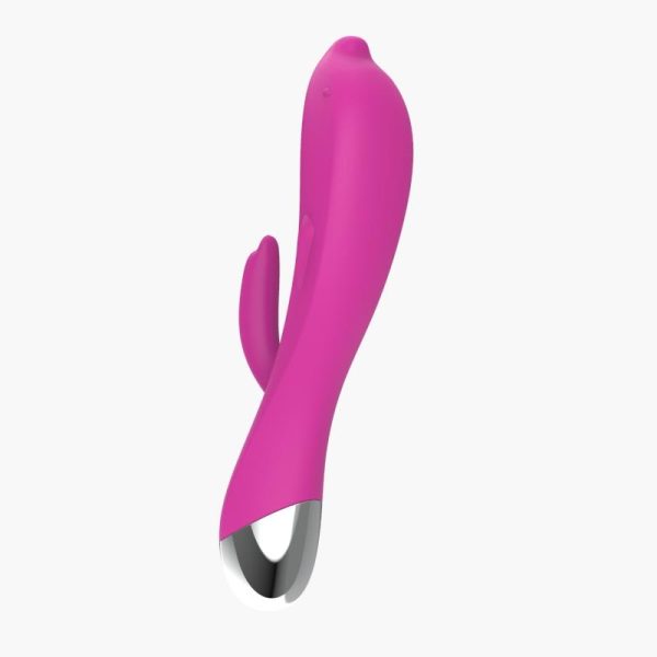 Vibrador Dolphin 6 Funciones USB Rosa - imagen 4
