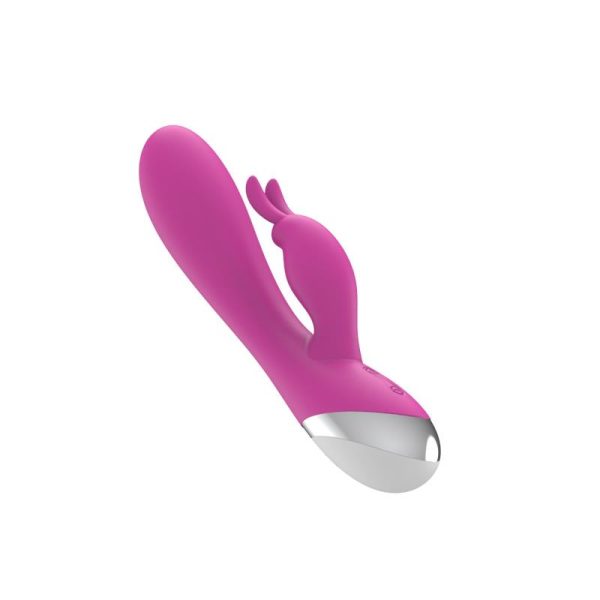 VIbrador Dual USB Silicona Rosa - imagen 5