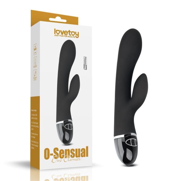 Vibrador O-Sensual Clit Duo Climax Negro - imagen 7