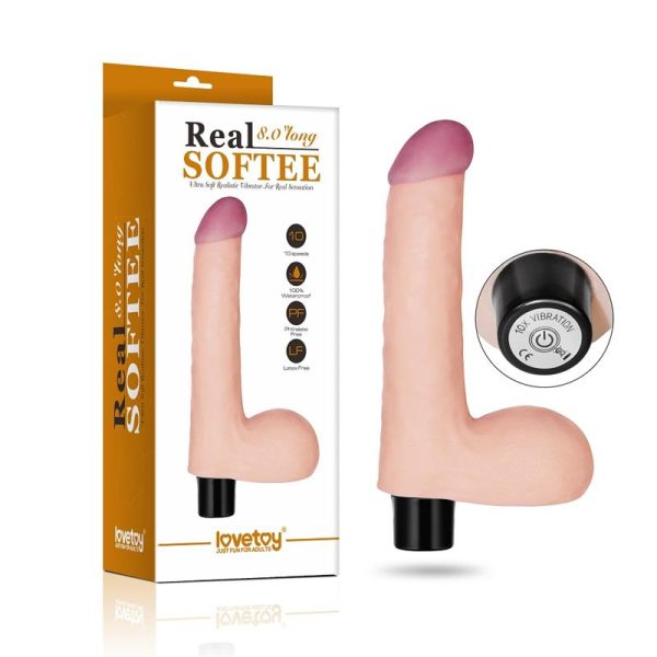 Vibrador Real Softee 8 Natural - imagen 3