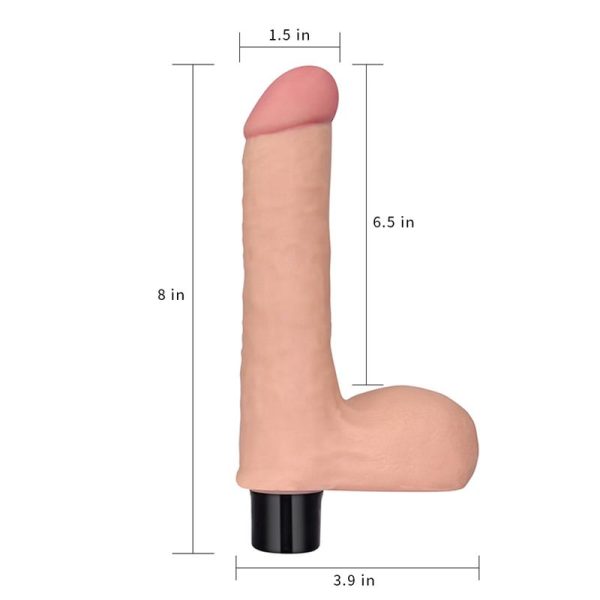 Vibrador Real Softee 8 Natural - imagen 5