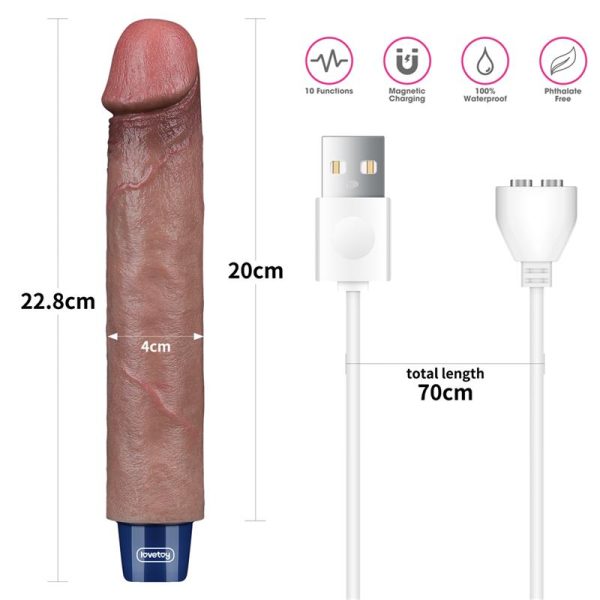 Vibrador Realista 9 USB - imagen 2