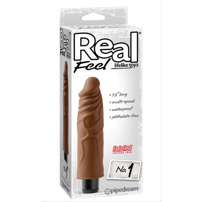 Real Feel Lifelike Toyz Vibrador No. 1 Marrón