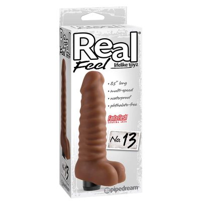 Real Feel Lifelike Toyz Vibrador No. 13 Marrón