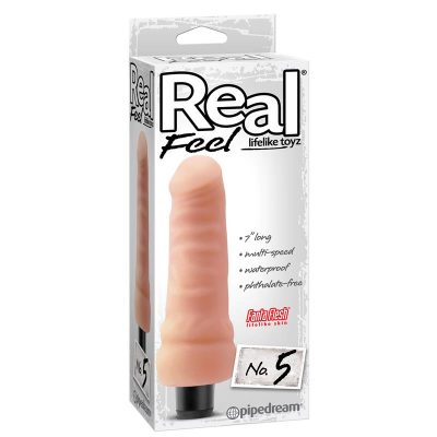 Real Feel Lifelike Toyz Vibrador No. 5 Color Natural