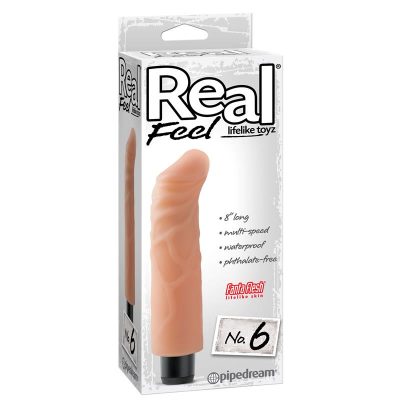 Real Feel Lifelike Toyz Vibrador No. 6 Color Natural