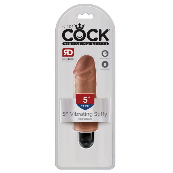 Vibrador Realista Stiffy 5 Bronceado - imagen 3
