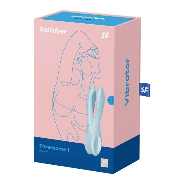 Vibrador Threesome 1 Light Azul - imagen 7