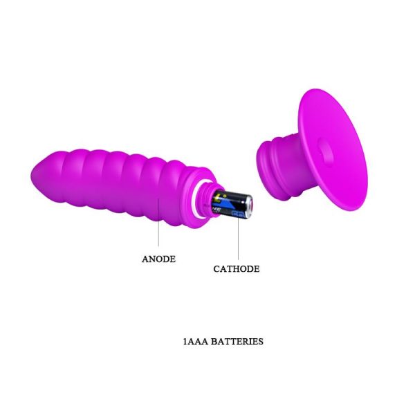 Vibrador Twist Plug Anal Púrpura - imagen 7