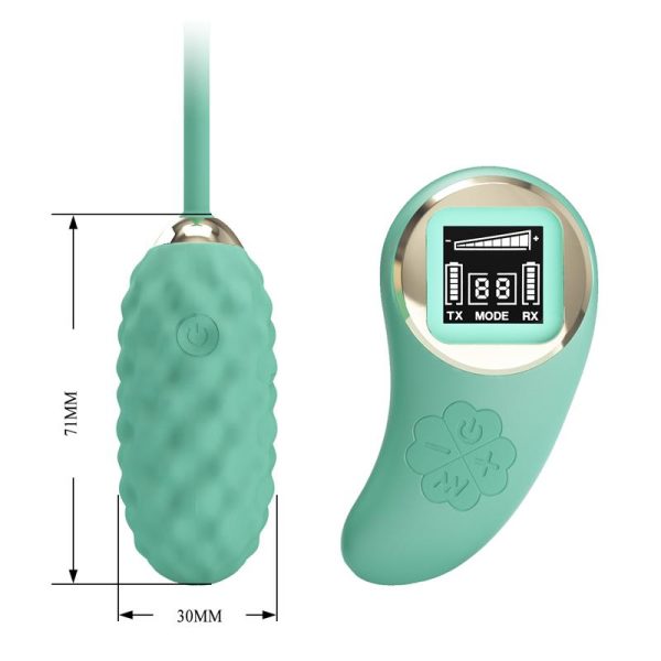 Vivian Huevo Vibrador con Control Remoto Pantalla Digital Verde - imagen 2