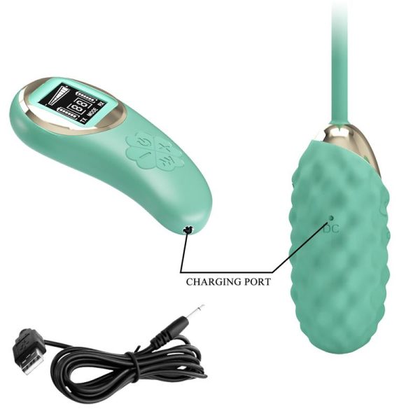Vivian Huevo Vibrador con Control Remoto Pantalla Digital Verde - imagen 8