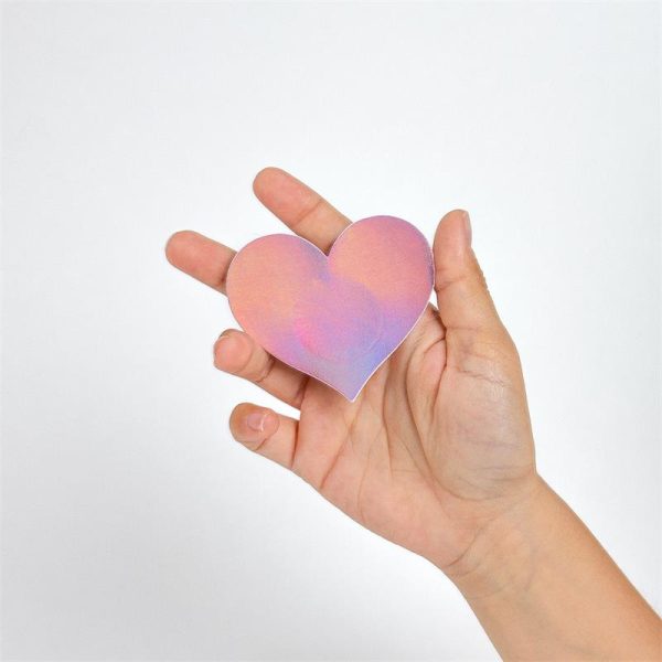 Wow Boobs! Cubre Pezones Corazón Holográficos - imagen 4
