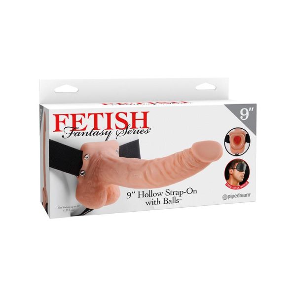Fetish Fantasy Series Arnés con Hueco y Testículos de 22,8 cm Color Natural - imagen 4