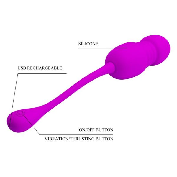 Callie Huevo Vibrador con Movimiento Thursting - imagen 6