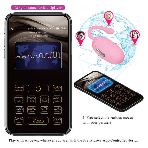 Doreen Huevo Vibrador con Electro Shock y APP - imagen 15