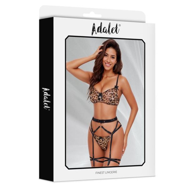 Helena Set de Sujetador, Tanga, Liguero y Liga - imagen 3