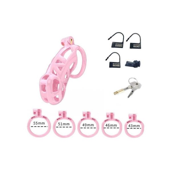 Jaula para el Pene PC01 Rosa - imagen 3
