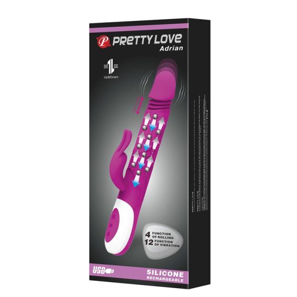 Vibrador con Bolas Rolling y Movimiento Up and Down Adrian - imagen 3