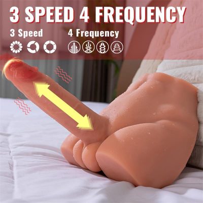 Peel Masturbador con Dildo y Ano Ass con Vibración y Thrusting