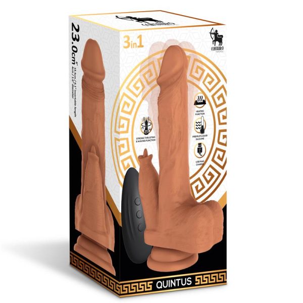 Quintus Dildo con Vibración, Thrusting y Waving 360º 9 - 23 cm - imagen 2