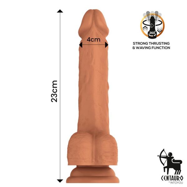 Quintus Dildo con Vibración, Thrusting y Waving 360º 9 - 23 cm - imagen 4